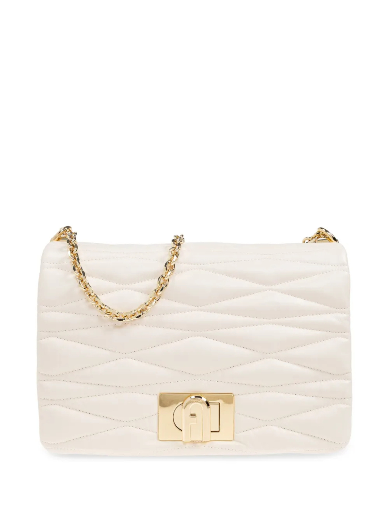 Стеганая сумка-тоут Furla, нейтральный 
Стеганая сумка-тоут Furla, нейтральный