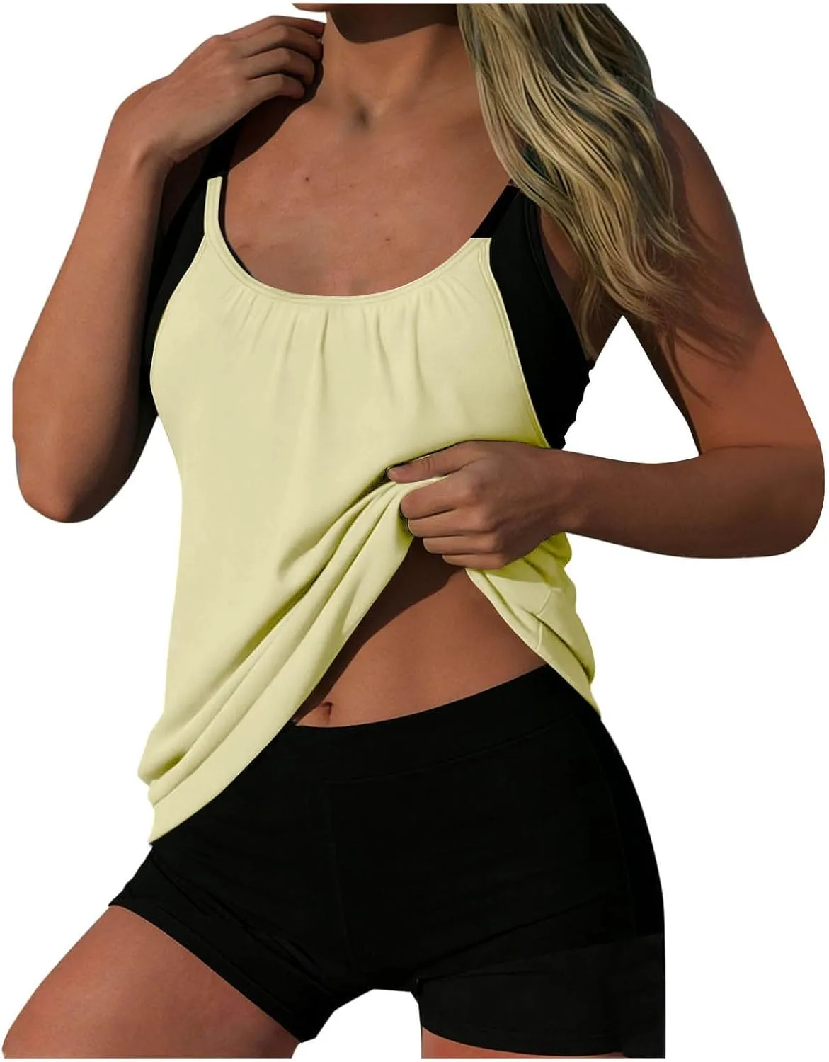 Плюс сайз танкини для женщин, Sleeveless Camisole
Плюс сайз танкини для женщин, Sleeveless Camisole