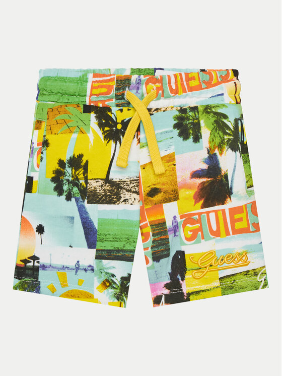 Шорты из ткани обычного кроя N5GD13 KA6R4 Guess, мультиколор 
Шорты из ткани обычного кроя N5GD13 KA6R4 Guess, мультиколор