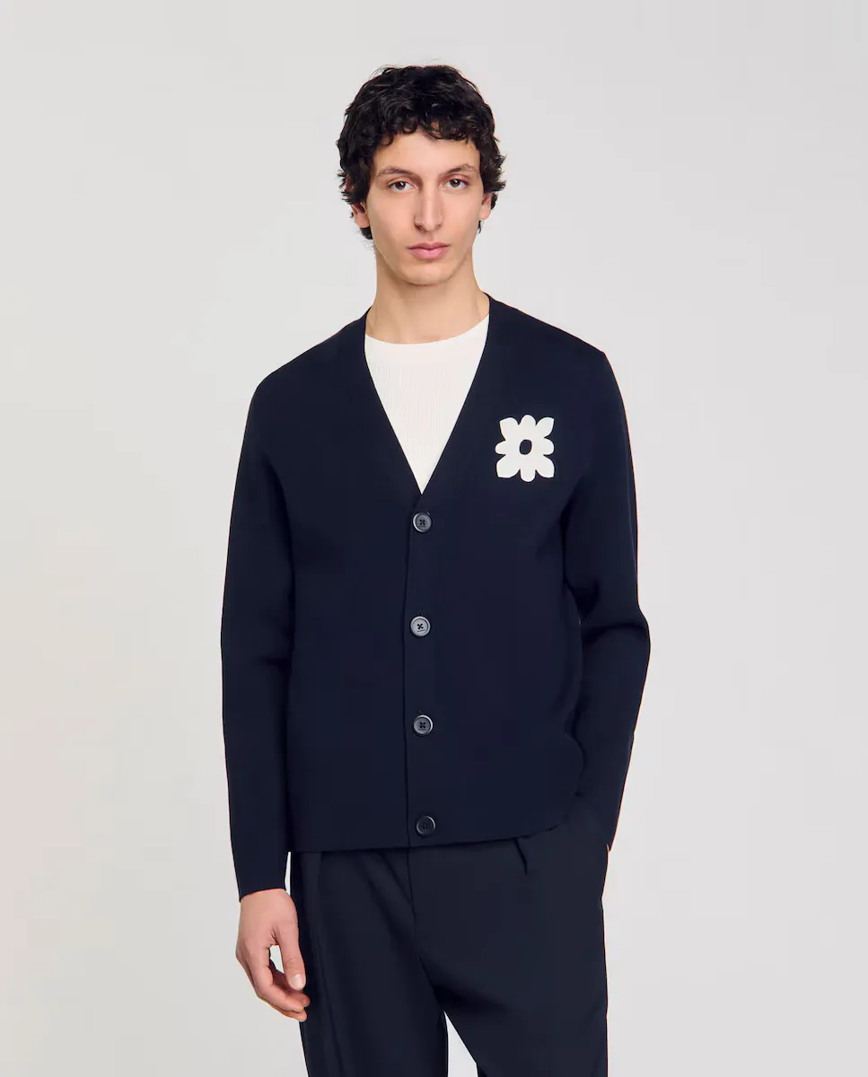 Мужской кардиган с цветочным принтом Sandro, темно-синий
Мужской кардиган с цветочным принтом Sandro, темно-синий