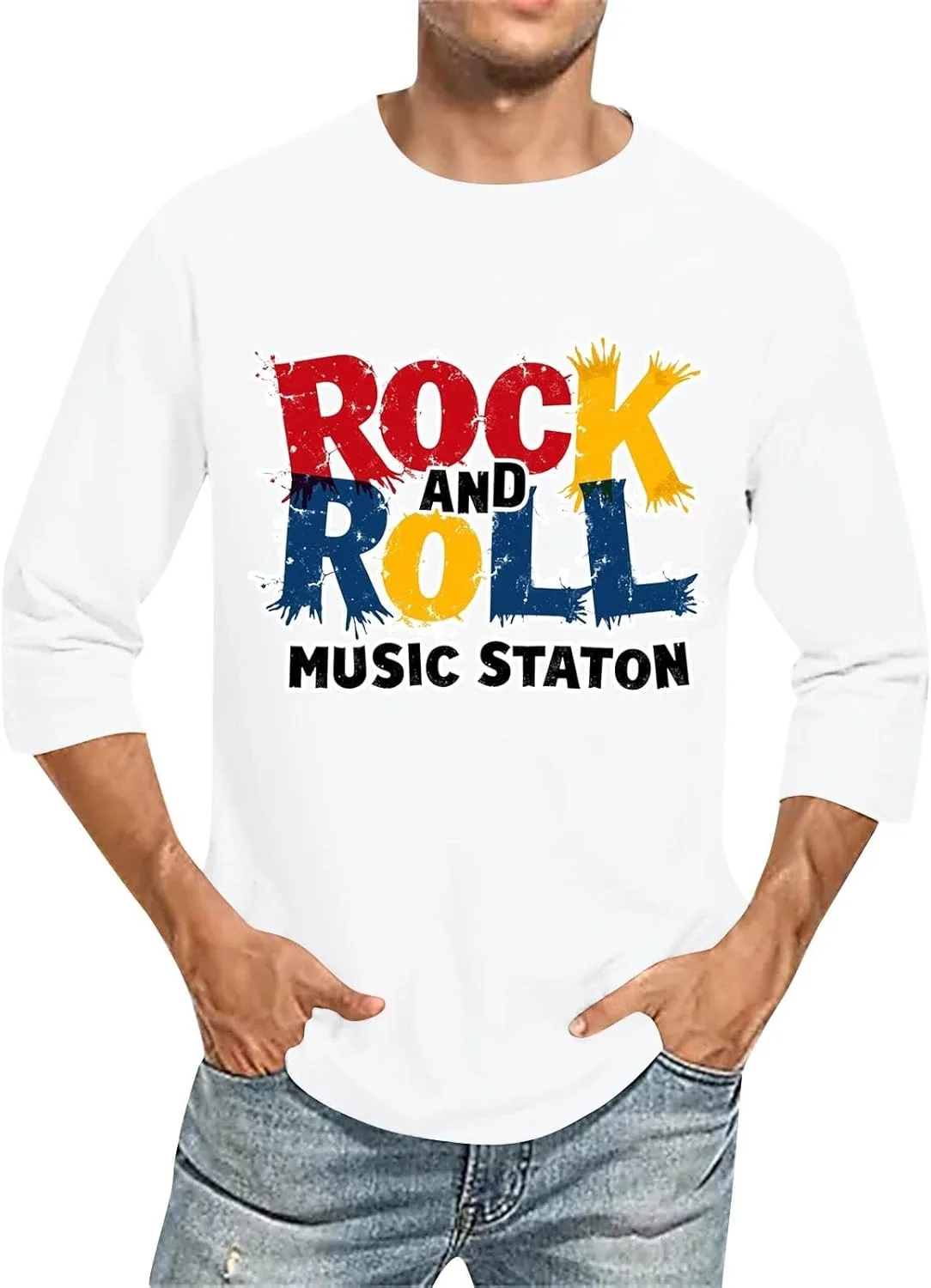 Футболка для мужчин с графическим принтом, свободный крой, рукав 3/4 Kvsozwuty
Футболка для мужчин с графическим принтом, свободный крой, рукав 3/4 Kvsozwuty