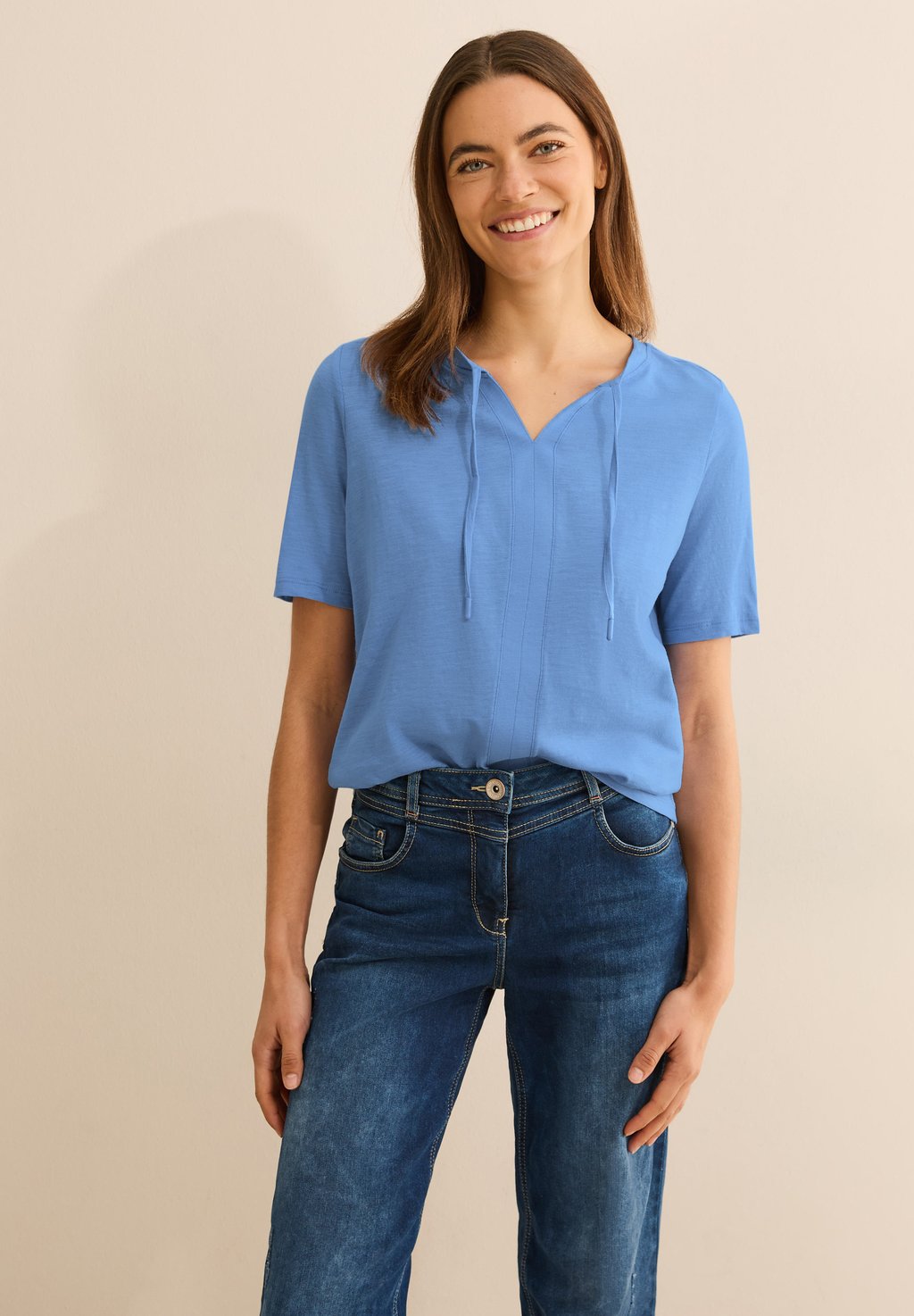 Базовая футболка Cecil, синий
Базовая футболка Cecil, синий