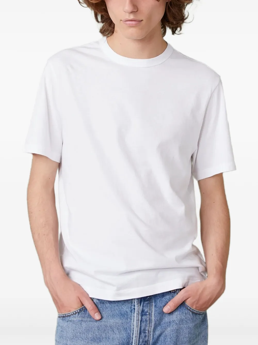 Футболка из хлопка с круглым вырезом Officine Generale, белый
Футболка из хлопка с круглым вырезом Officine Generale, белый