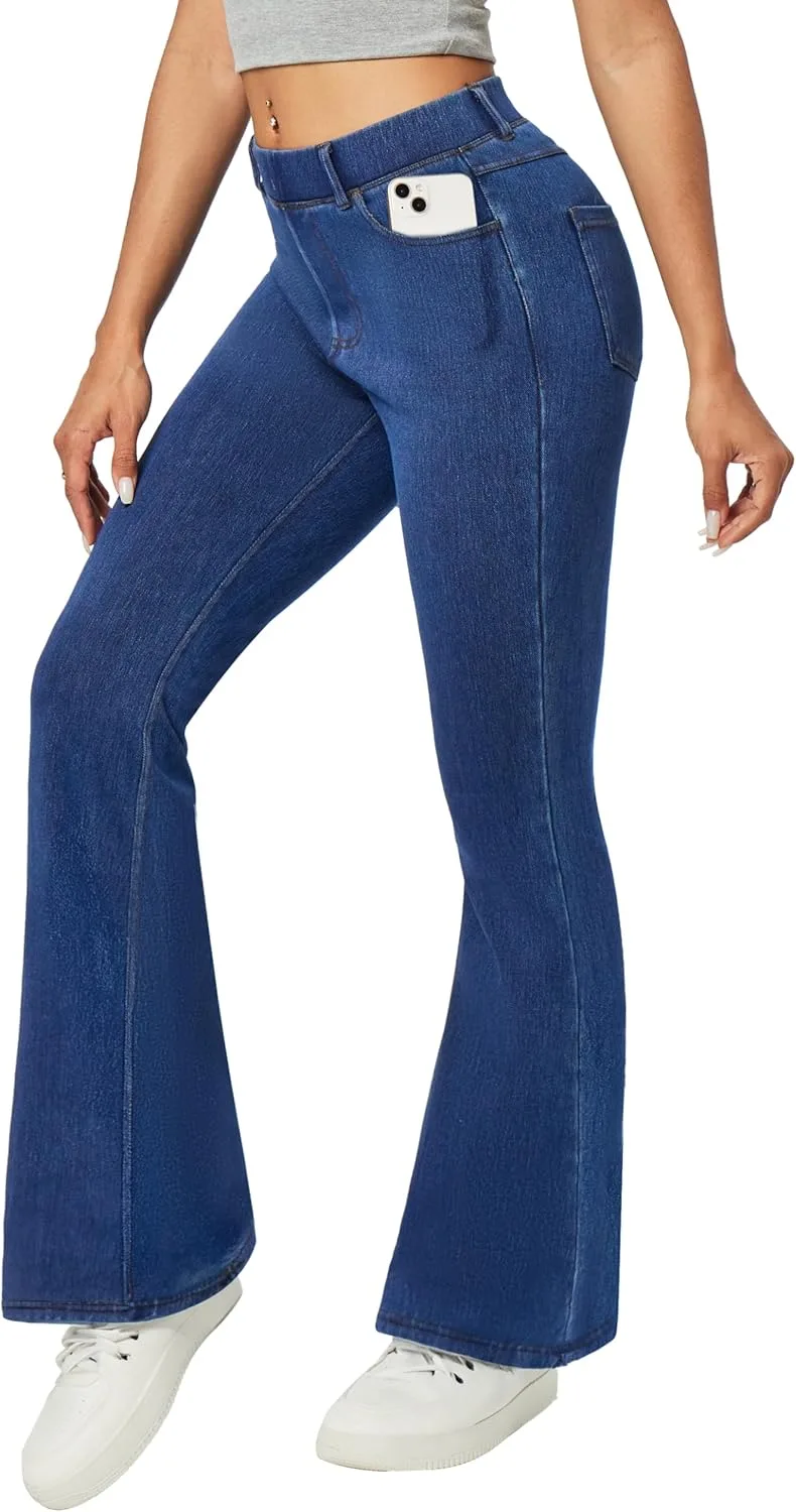 Heathyoga Stretchy Bell Bottom Jeans для женщин, модные джинсы-легинсы с карманами
Heathyoga Stretchy Bell Bottom Jeans для женщин, модные джинсы-легинсы с карманами