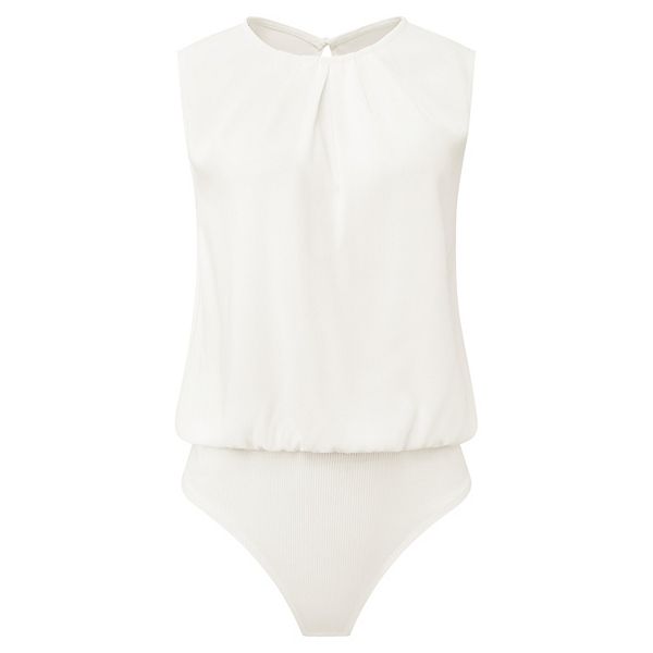 Женский топ-боди без рукавов с круглым вырезом и плиссированной планкой Inspire Chic
Женский топ-боди без рукавов с круглым вырезом и плиссированной планкой Inspire Chic