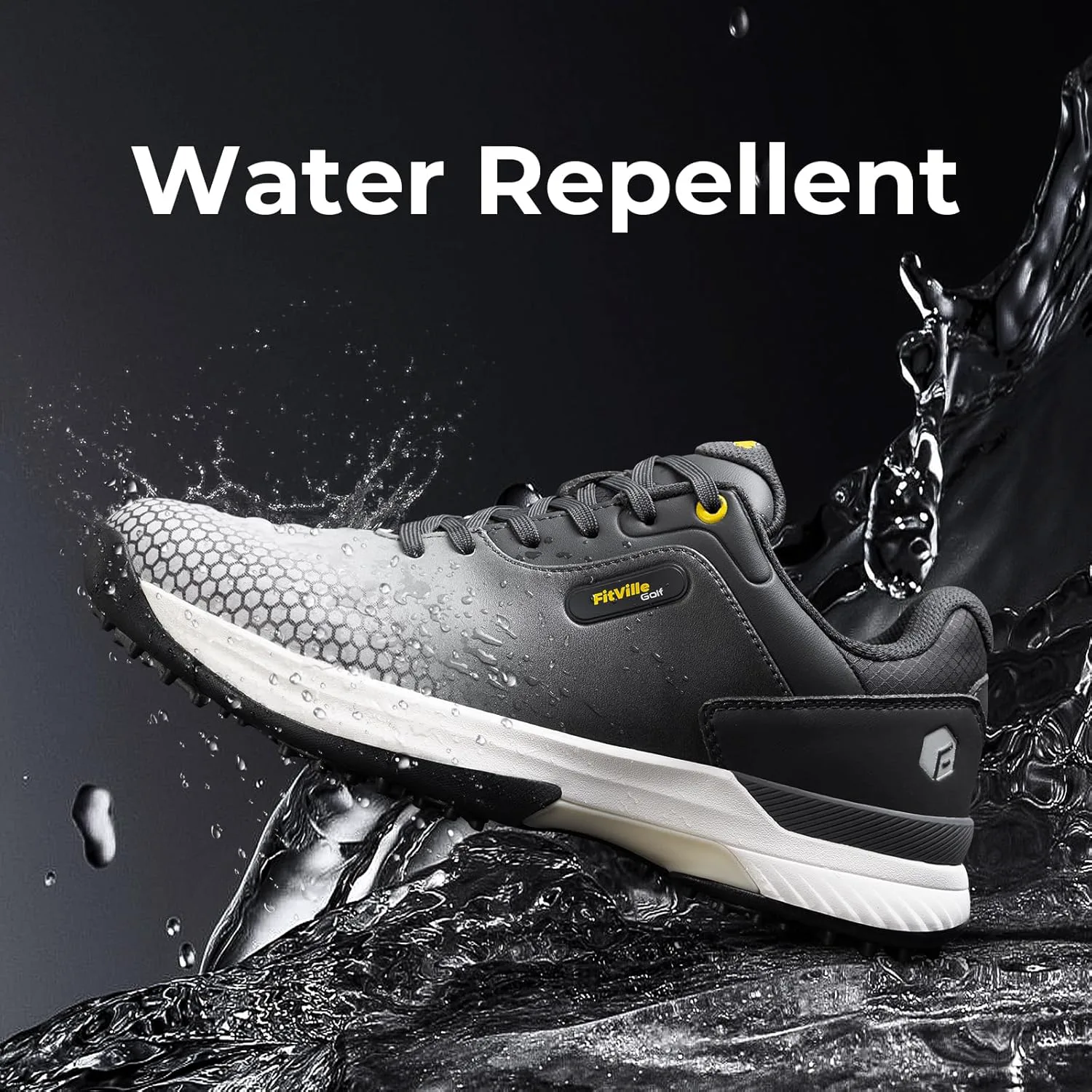 Мужские гольф-туфли FitVille широкого и очень широкого размера, профессиональные водонепроницаемые уличные туфли для гольфа с шипами, серый
Мужские гольф-туфли FitVille широкого и очень широкого размера, профессиональные водонепроницаемые уличные туфли для гольфа с шипами, серый