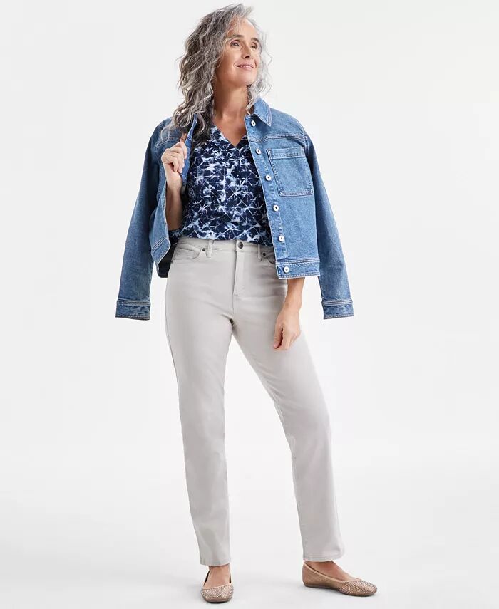 Женские прямые джинсы с высокой посадкой Style & Co, коричневый/бежевый
Женские прямые джинсы с высокой посадкой Style & Co, коричневый/бежевый