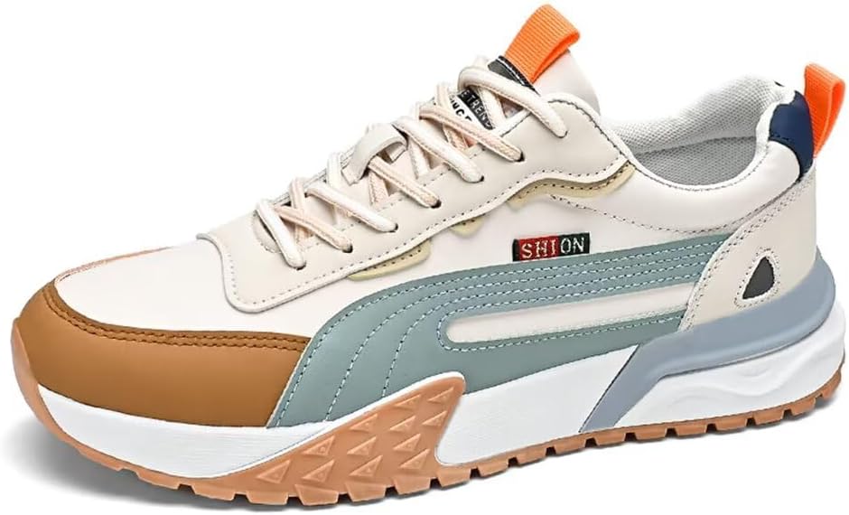 Мужские модные кроссовки Jakcuz из микрофибры и сетки с шнуровкой, противоскользящие, удобные, для спорта, тенниса, ходьбы, бежевый
Мужские модные кроссовки Jakcuz из микрофибры и сетки с шнуровкой, противоскользящие, удобные, для спорта, тенниса, ходьбы, бежевый