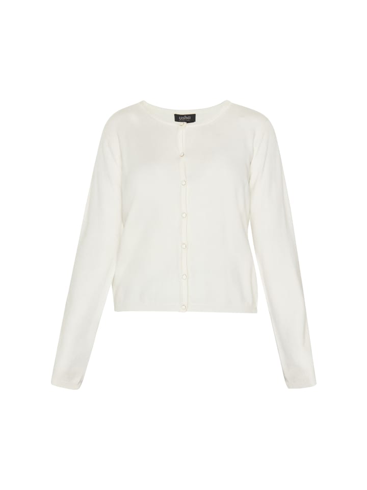 Женский кардиган цвета слоновая кость usha BLACK LABEL
Женский кардиган цвета слоновая кость usha BLACK LABEL