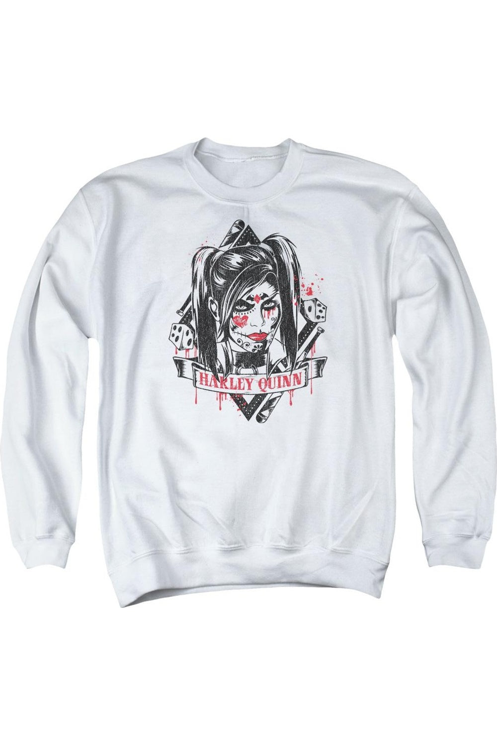 Толстовка Batman Arkham Knight Sugar Quinn для взрослых с круглым вырезом Gildan, белый
Толстовка Batman Arkham Knight Sugar Quinn для взрослых с круглым вырезом Gildan, белый