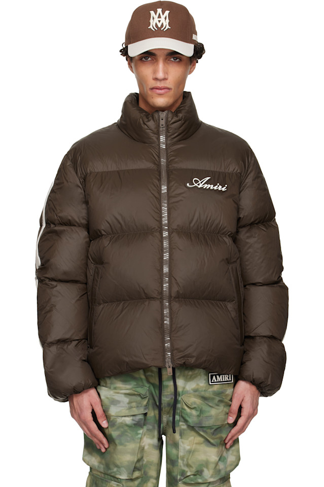 Amiri Пуховая куртка «Коричневые кости»
Amiri Пуховая куртка «Коричневые кости»