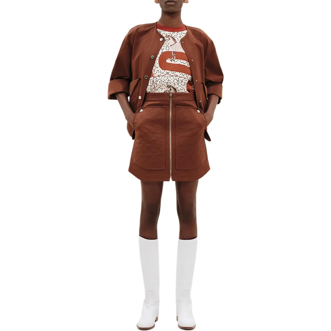 HERMES Куртка женская коричневая, Brown
HERMES Куртка женская коричневая, Brown