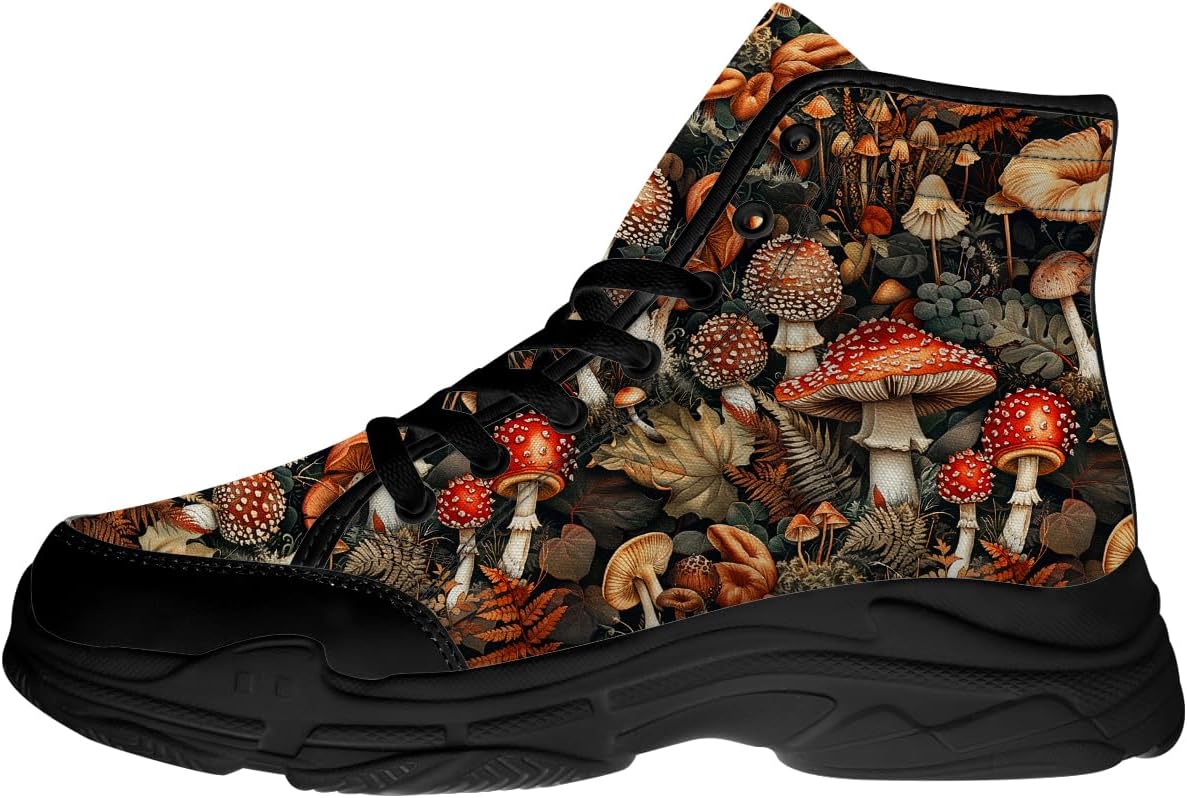 Кроссовки Mushroom на высокой подошве для женщин, текстильные кроссовки на шнуровке, подарки для нее и для него Generic, коричневый
Кроссовки Mushroom на высокой подошве для женщин, текстильные кроссовки на шнуровке, подарки для нее и для него Generic, коричневый