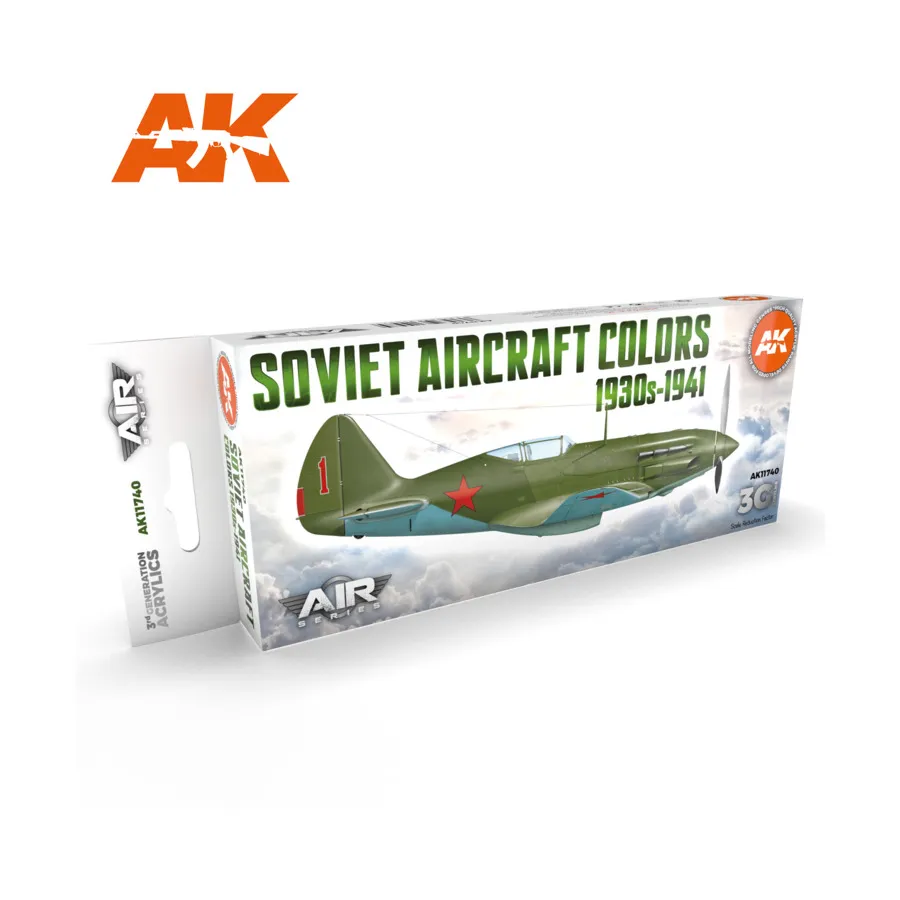 Цвета советских самолетов 1930-х-1941 гг., 3rd Gen Acrylic Special Set
Цвета советских самолетов 1930-х-1941 гг., 3rd Gen Acrylic Special Set