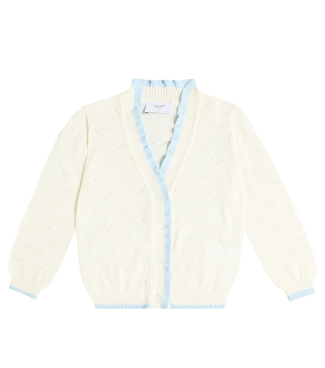 Хлопковый кардиган с вышивкой Paade Mode, белый 
Хлопковый кардиган с вышивкой Paade Mode, белый