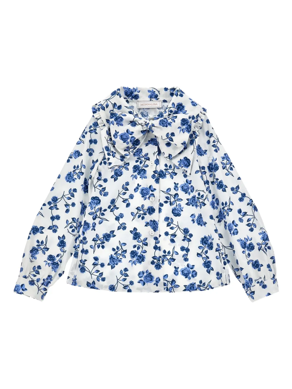 Рубашка с цветочным принтом Monnalisa, синий
Рубашка с цветочным принтом Monnalisa, синий