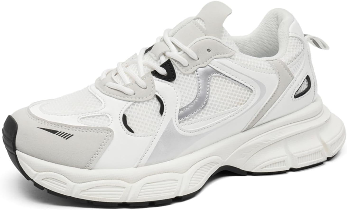 Мужские модные кожаные массивные кроссовки на платформе с шнуровкой, повседневные, с противоскользящей подошвой, круглым носком, для тенниса, тренировок, прогулок и ежедневной носки Netehadi, белый
Мужские модные кожаные массивные кроссовки на платформе с шнуровкой, повседневные, с противоскользящей подошвой, круглым носком, для тенниса, тренировок, прогулок и ежедневной носки Netehadi, белый