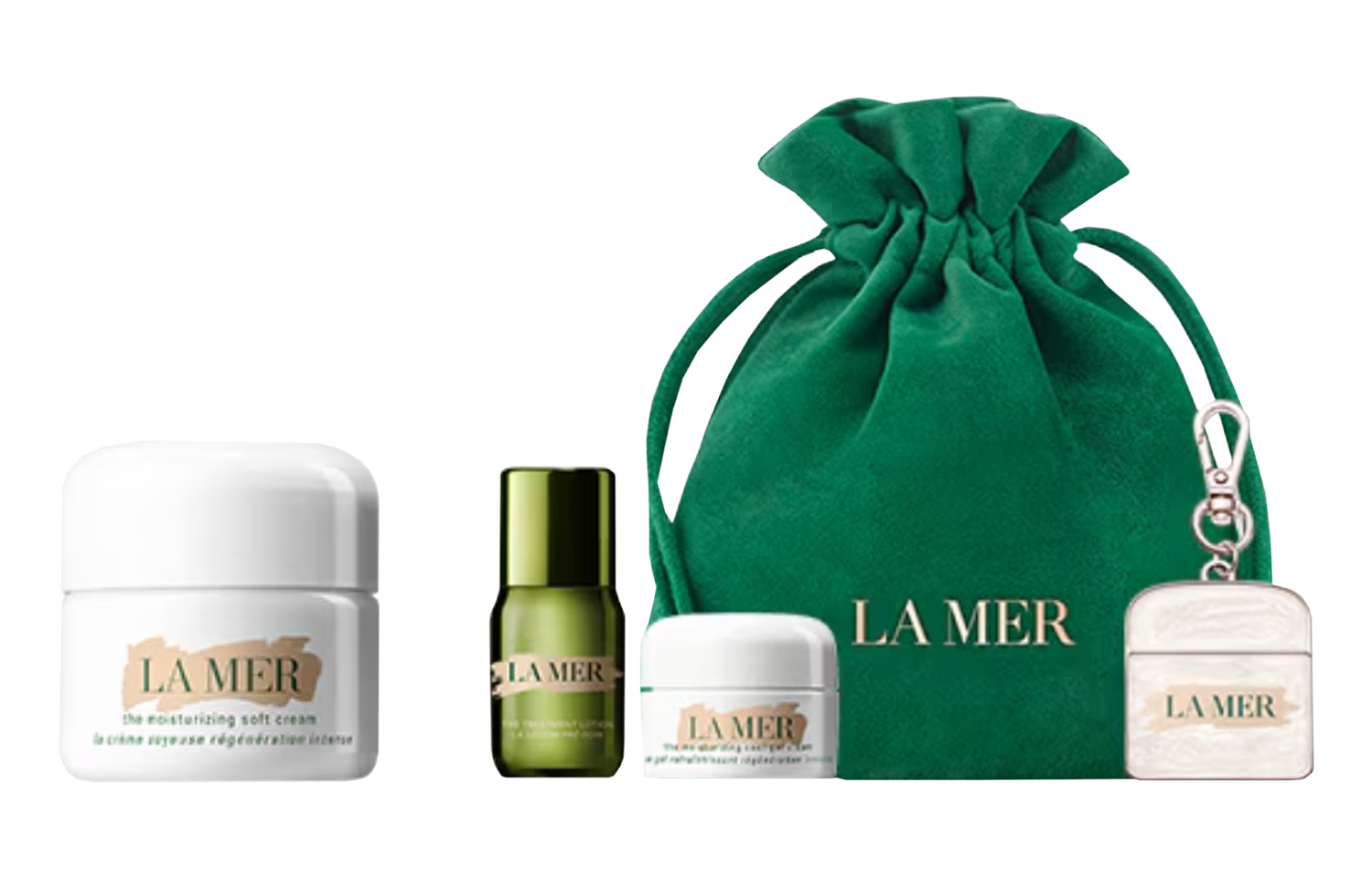 HAILANZHIMI набор для ухода с питанием и восстановлением увлажняет и смягчает 15мл+15мл+3,5мл+подвеска+карман LA MER
HAILANZHIMI набор для ухода с питанием и восстановлением увлажняет и смягчает 15мл+15мл+3,5мл+подвеска+карман LA MER