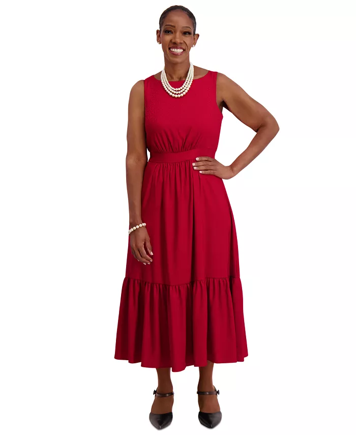 Женское платье миди с ярусами, обычные и плюс размеры Kasper, красный
Женское платье миди с ярусами, обычные и плюс размеры Kasper, красный