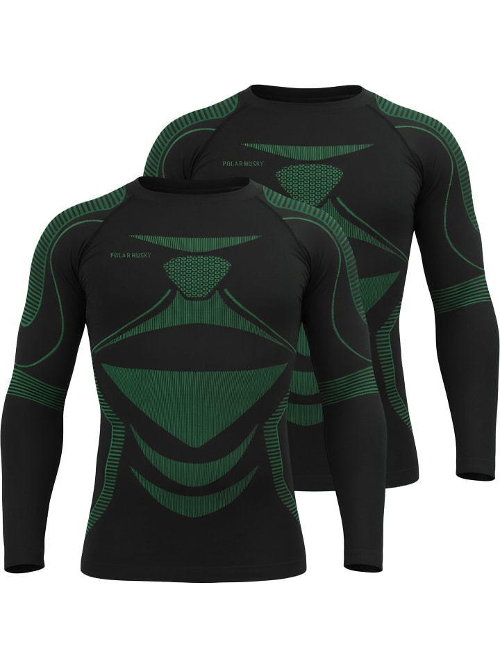 Normani Мужские терморубашки с длинным рукавом для катания на лыжах, черно-зеленые
Normani Мужские терморубашки с длинным рукавом для катания на лыжах, черно-зеленые