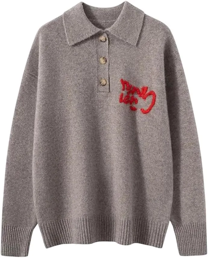 Женская базовая рубашка поло с воротником из мягкого кашемира, свободного кроя, с длинным рукавом
Женская базовая рубашка поло с воротником из мягкого кашемира, свободного кроя, с длинным рукавом