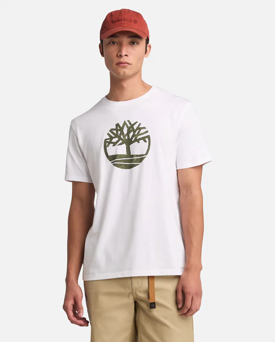 Мужская футболка с коротким рукавом и камуфляжным логотипом Tree Timberland, белый
Мужская футболка с коротким рукавом и камуфляжным логотипом Tree Timberland, белый