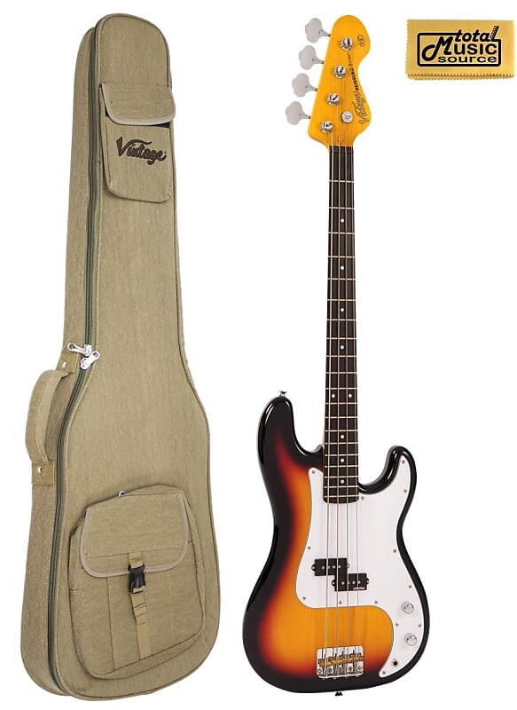 Басс гитара Vintage Guitars V4 Bass Guitar - Sunset Sunburst, W/ Gig Bag
Басс гитара Vintage Guitars V4 Bass Guitar - Sunset Sunburst, W/ Gig Bag