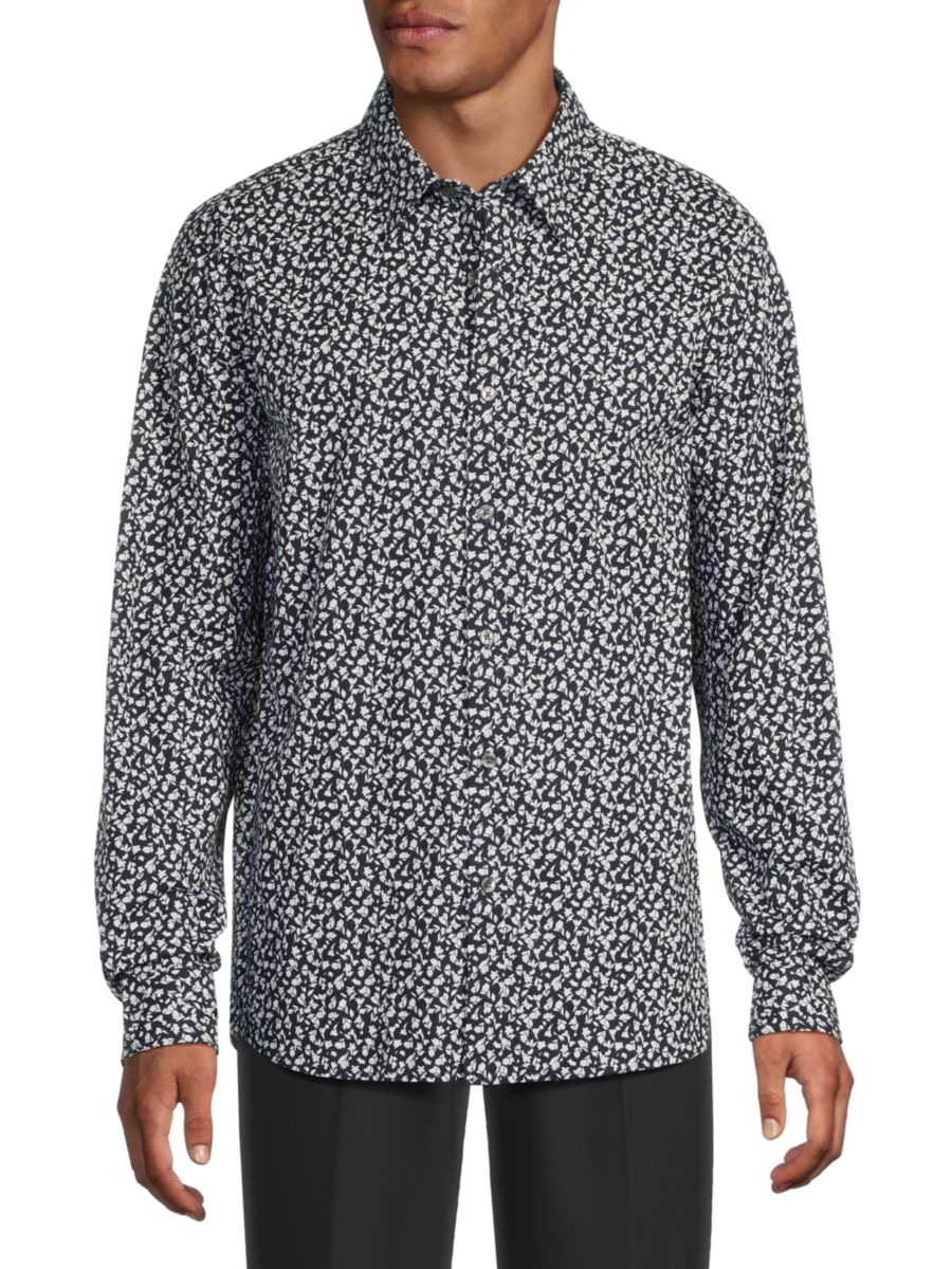 Рубашка с принтом листьев Michael Kors, цвет Midnight Navy Multi
Рубашка с принтом листьев Michael Kors, цвет Midnight Navy Multi