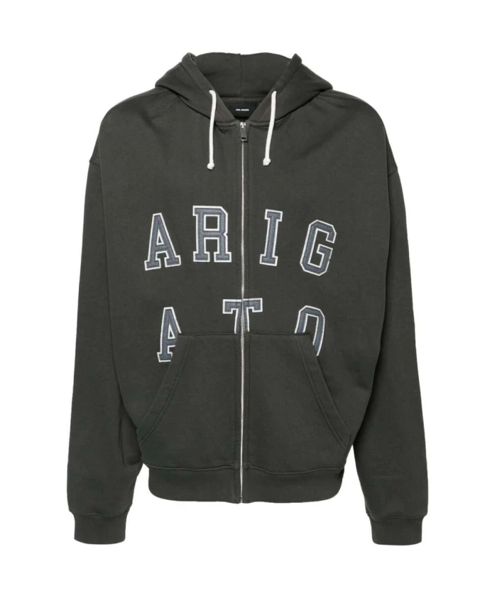 Темная толстовка с капюшоном и молнией Axel Arigato, серый
Темная толстовка с капюшоном и молнией Axel Arigato, серый