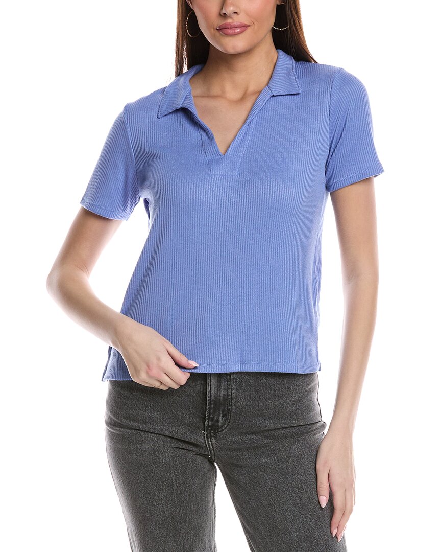 Rag & bone Вязаный свитер-поло, синий 
Rag & bone Вязаный свитер-поло, синий