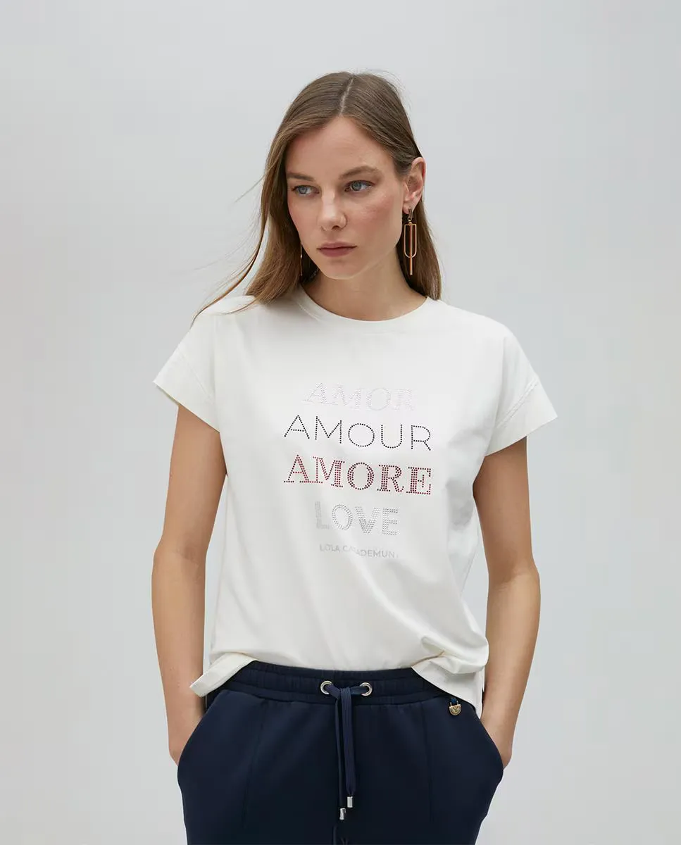 Женская футболка с короткими рукавами и круглым вырезом Lola Casademunt, белый
Женская футболка с короткими рукавами и круглым вырезом Lola Casademunt, белый