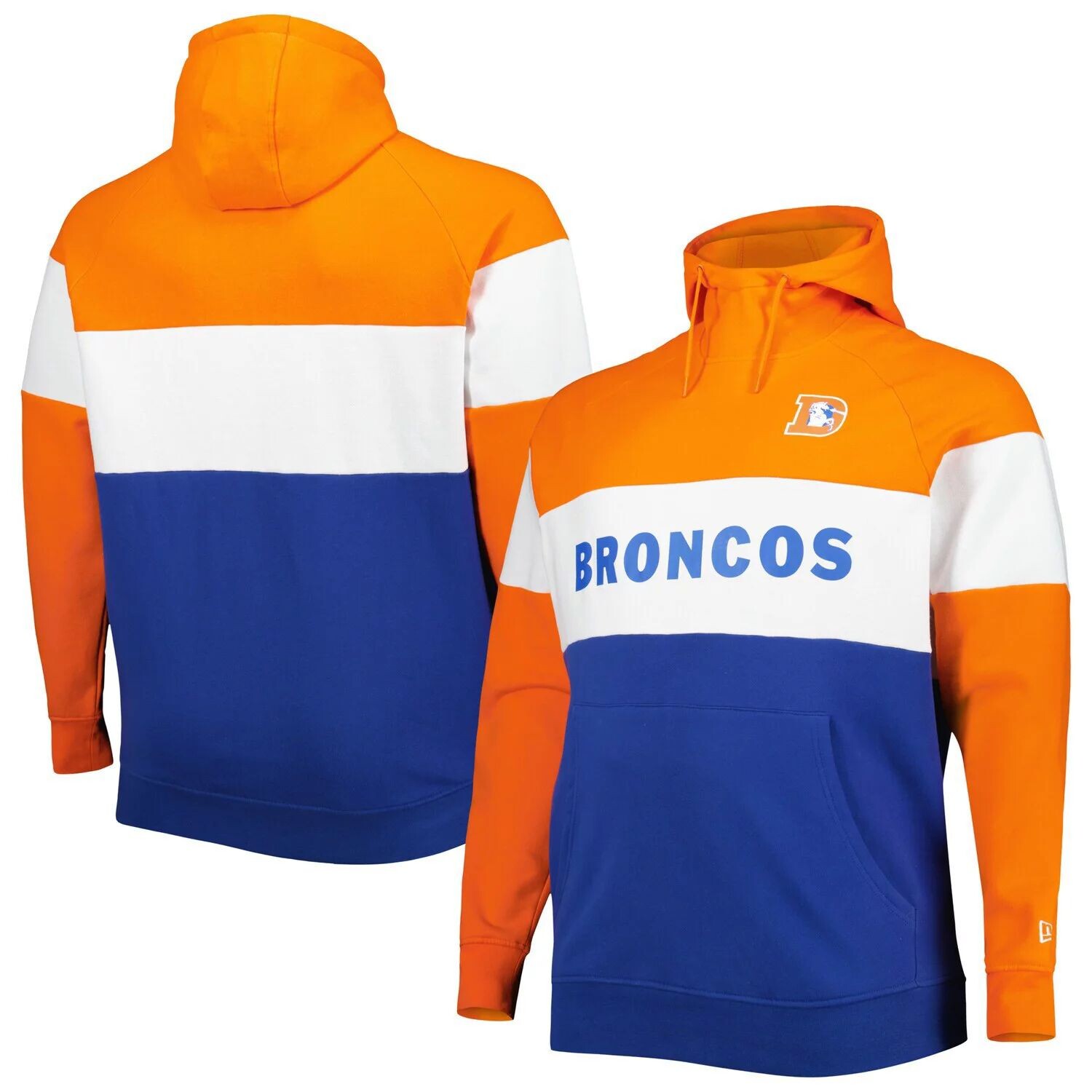 Мужской оранжевый Denver Broncos Big & Tall Throwback с цветными блоками флисовый пуловер с капюшоном и реглан New Era
Мужской оранжевый Denver Broncos Big & Tall Throwback с цветными блоками флисовый пуловер с капюшоном и реглан New Era