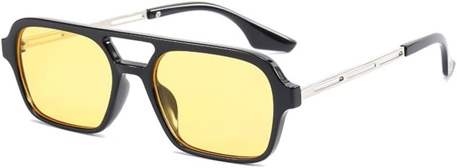 Модные женские солнцезащитные очки с двойной перемычкой, модные мужские солнцезащитные очки с защитной пленкой Ocean Film Shades UV400, трендовые солнцезащитные очки TKKTLLT, Black Yellow
Модные женские солнцезащитные очки с двойной перемычкой, модные мужские солнцезащитные очки с защитной пленкой Ocean Film Shades UV400, трендовые солнцезащитные очки TKKTLLT, Black Yellow