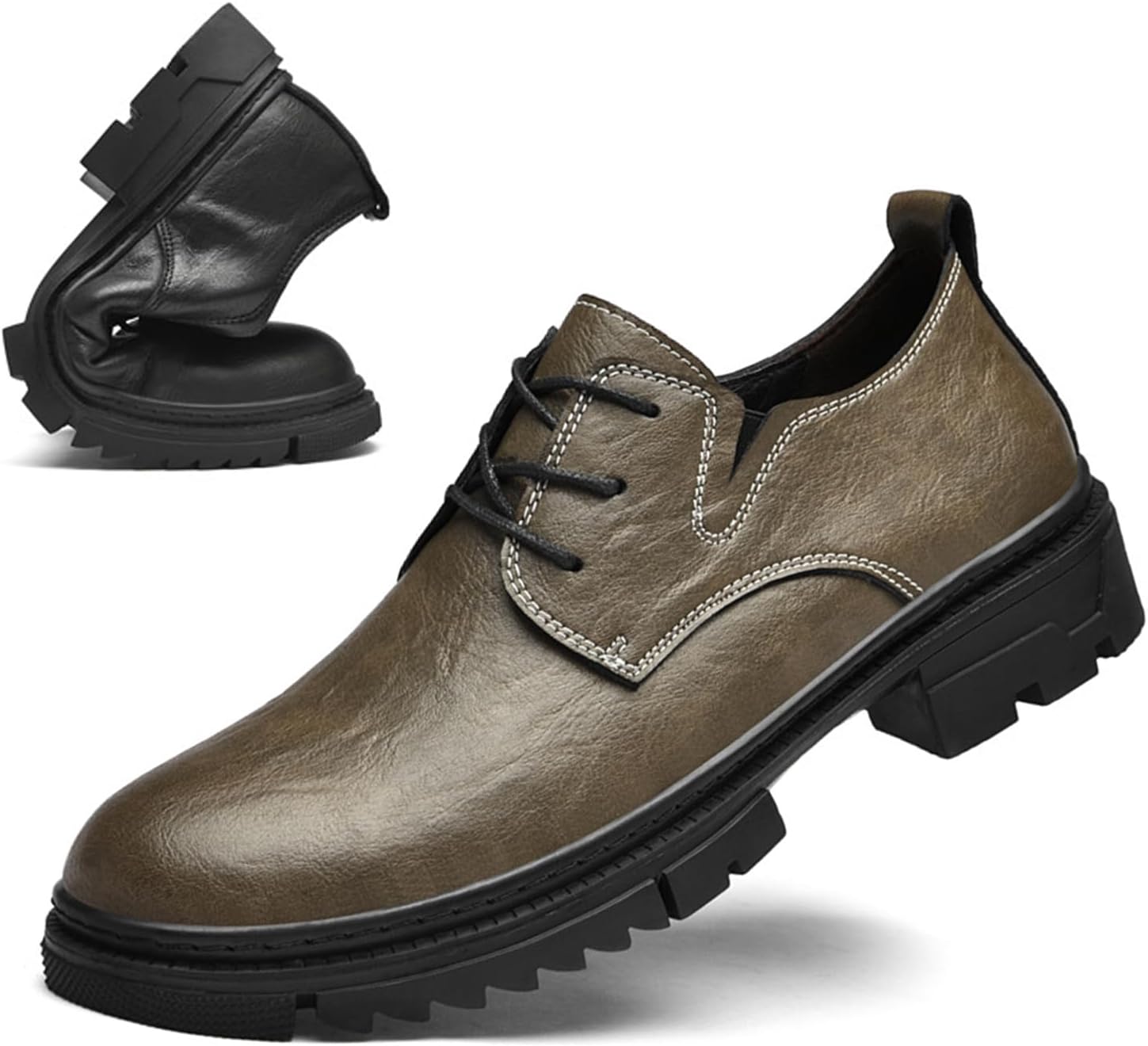 Мужские кожаные туфли с шнуровкой на платформе Oxford Derby, удобные с круглым носком, нескользящей мягкой подошвой, повседневные низкие туфли для работы и торжеств Etoryoox, коричневый
Мужские кожаные туфли с шнуровкой на платформе Oxford Derby, удобные с круглым носком, нескользящей мягкой подошвой, повседневные низкие туфли для работы и торжеств Etoryoox, коричневый