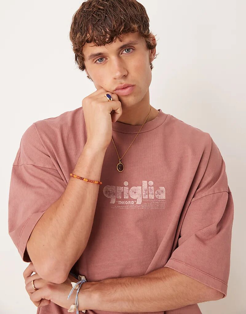 Футболка ASOS DESIGN премиум-класса оверсайз с принтом, плотная, коричневого цвета
Футболка ASOS DESIGN премиум-класса оверсайз с принтом, плотная, коричневого цвета