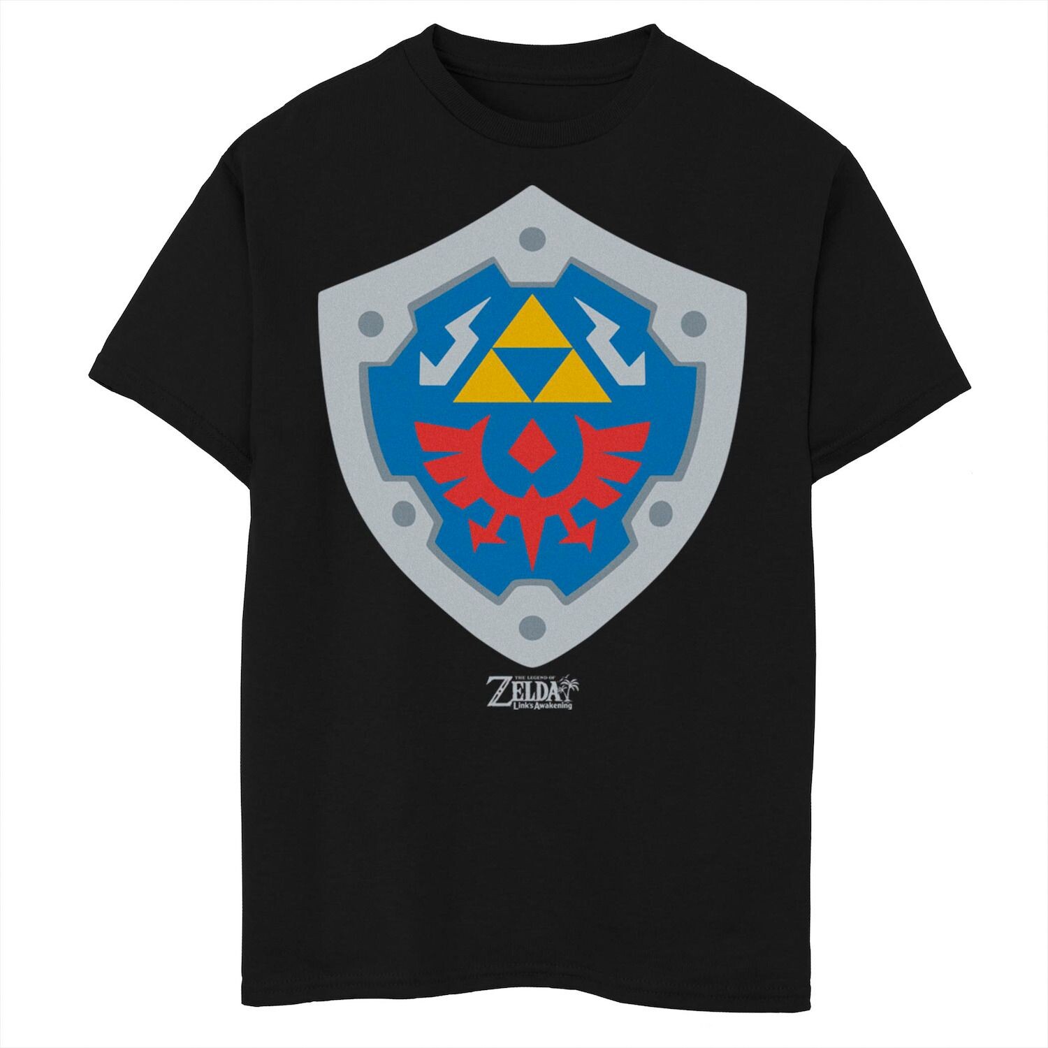 Футболка с рисунком Nintendo Legend Of Zelda Links Awakening Hylian Shield для мальчиков 8–20 лет Licensed Character, черный
Футболка с рисунком Nintendo Legend Of Zelda Links Awakening Hylian Shield для мальчиков 8–20 лет Licensed Character, черный