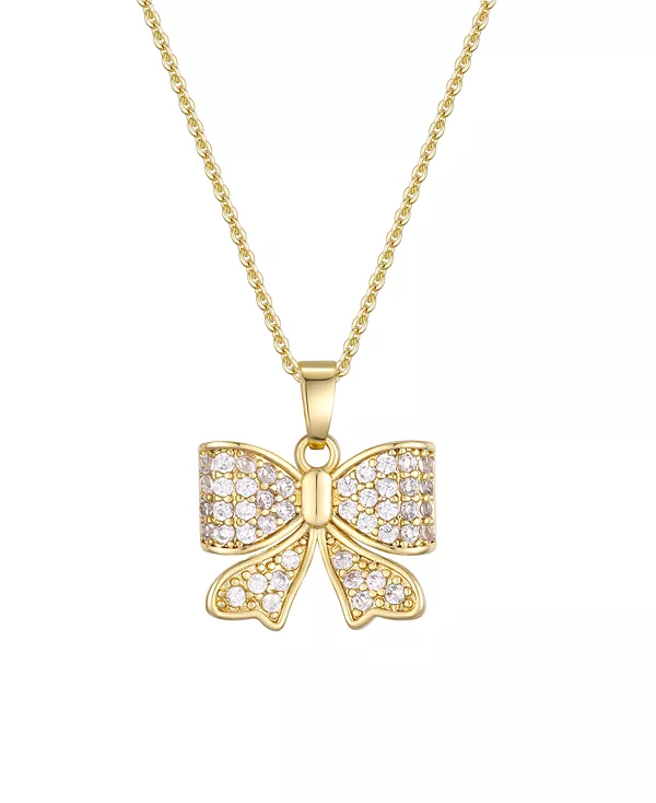 Ожерелье с подвеской-бантом из кубического циркония Macy'S, gold
Ожерелье с подвеской-бантом из кубического циркония Macy'S, gold