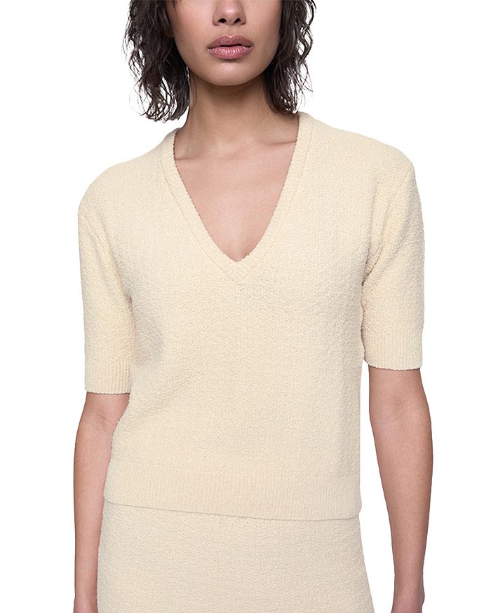 Свитер с коротким рукавом Audrey Rebecca Minkoff, желтый 
Свитер с коротким рукавом Audrey Rebecca Minkoff, желтый