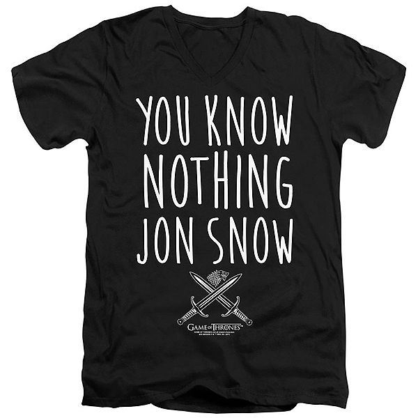 Футболка с коротким рукавом Game of Thrones You Know Nothing Jon Snow Licensed Character
Футболка с коротким рукавом Game of Thrones You Know Nothing Jon Snow Licensed Character