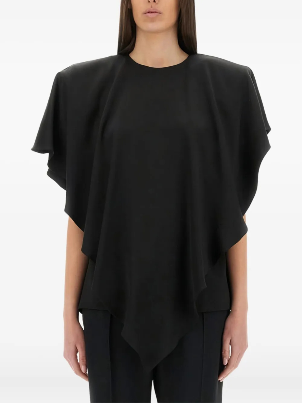 Блузка Stella McCartney с драпировкой, черный
Блузка Stella McCartney с драпировкой, черный