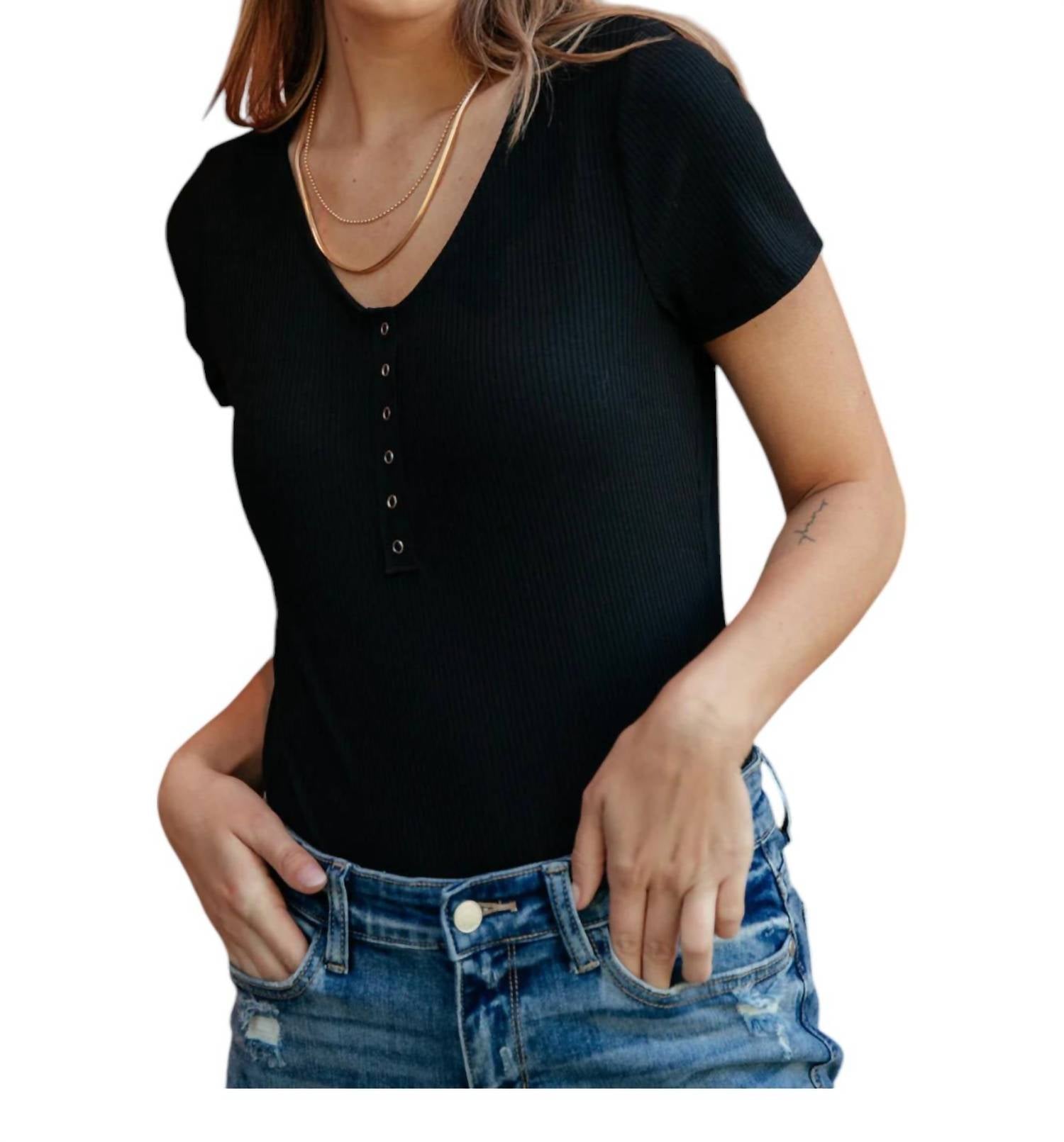 Боди Tuck черного цвета White Birch
Боди Tuck черного цвета White Birch