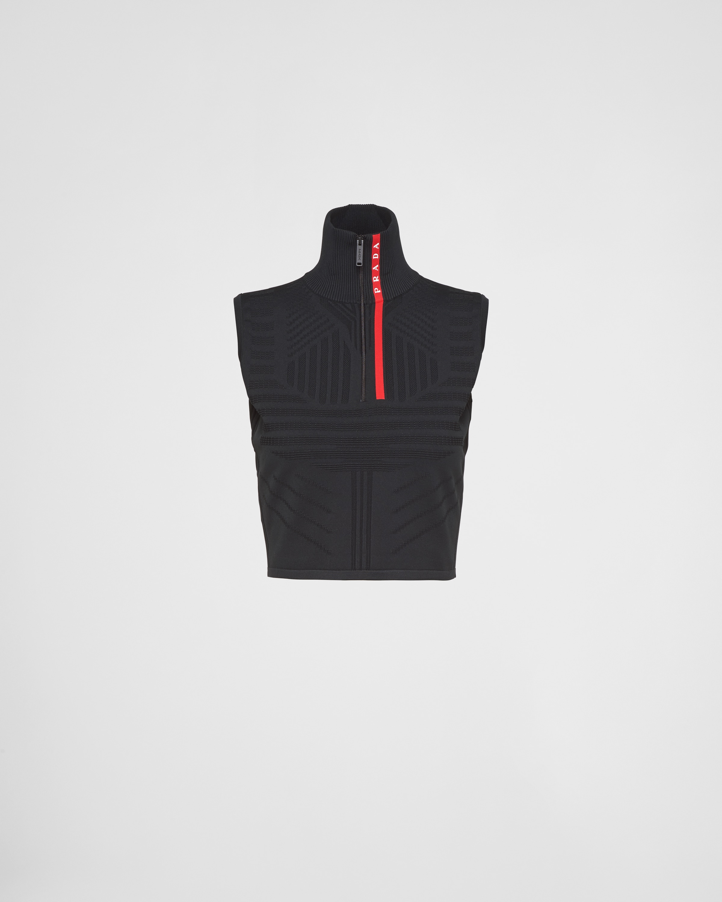 Бесшовный топ из пике Re-Nylon Tech Rec Prada, черный
Бесшовный топ из пике Re-Nylon Tech Rec Prada, черный