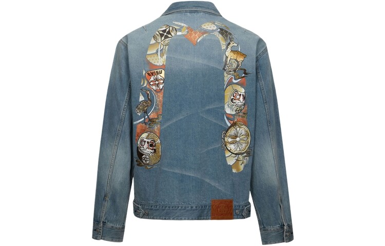 Джинсовая куртка Hanafuda Daruma Daicock EMB Evisu, синий
Джинсовая куртка Hanafuda Daruma Daicock EMB Evisu, синий