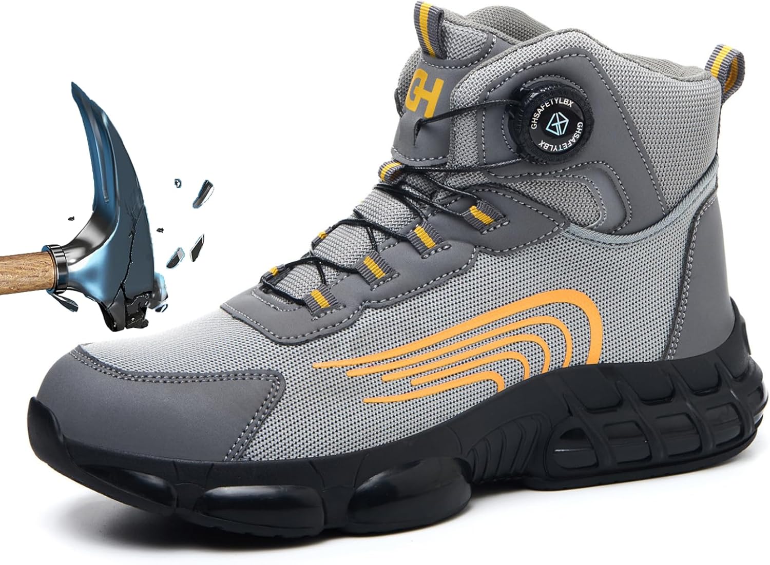 Мужские ботинки 2026 с защитным стальным носком, поддержкой голеностопа, легкие и дышащие Ufladi, серый
Мужские ботинки 2026 с защитным стальным носком, поддержкой голеностопа, легкие и дышащие Ufladi, серый