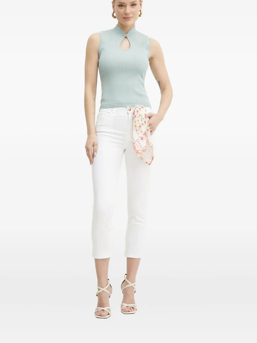 Узкие укороченные джинсы GUESS USA, белый
Узкие укороченные джинсы GUESS USA, белый