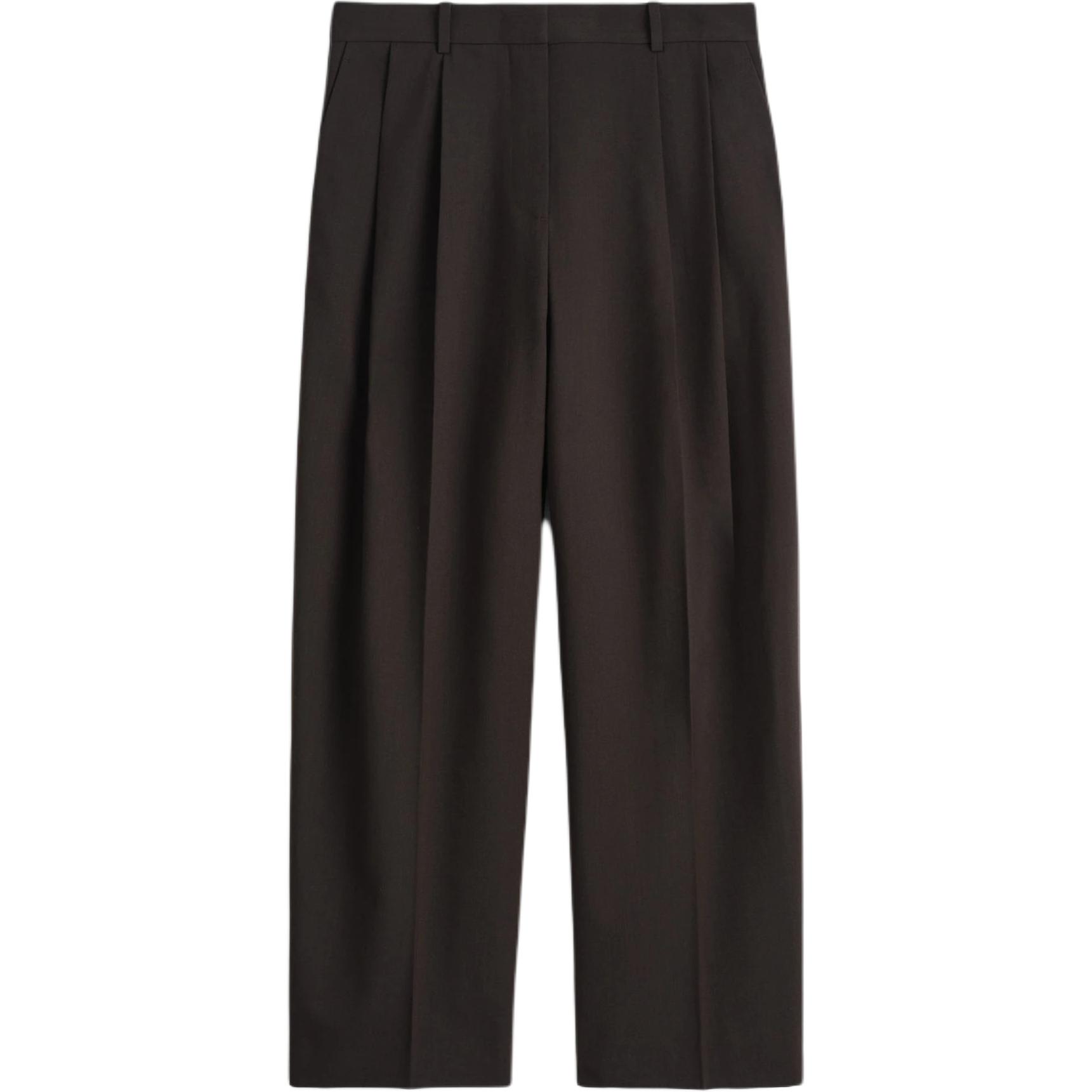 COS Женские повседневные брюки темно-коричневого цвета
COS Женские повседневные брюки темно-коричневого цвета