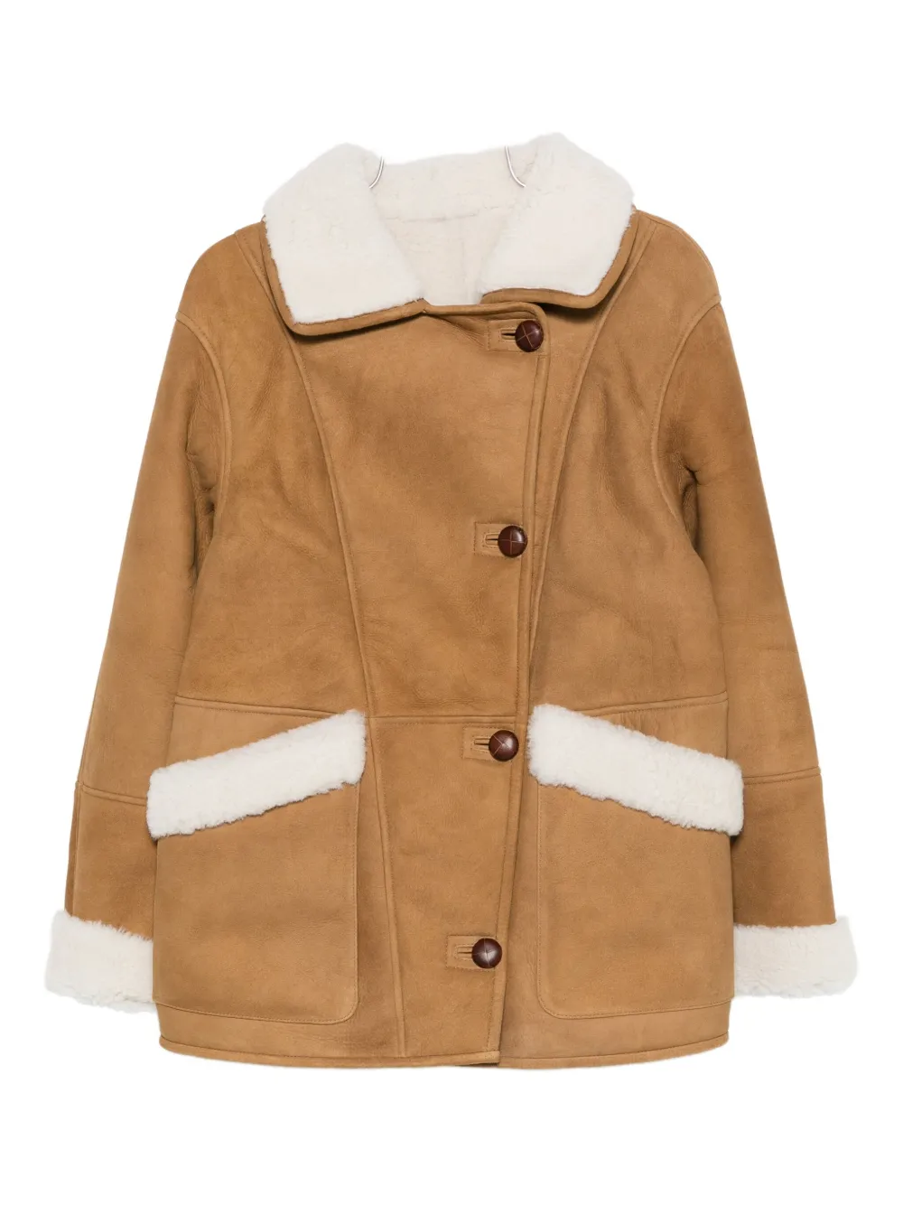 Однобортная дубленка Iro, нейтральный
Однобортная дубленка Iro, нейтральный