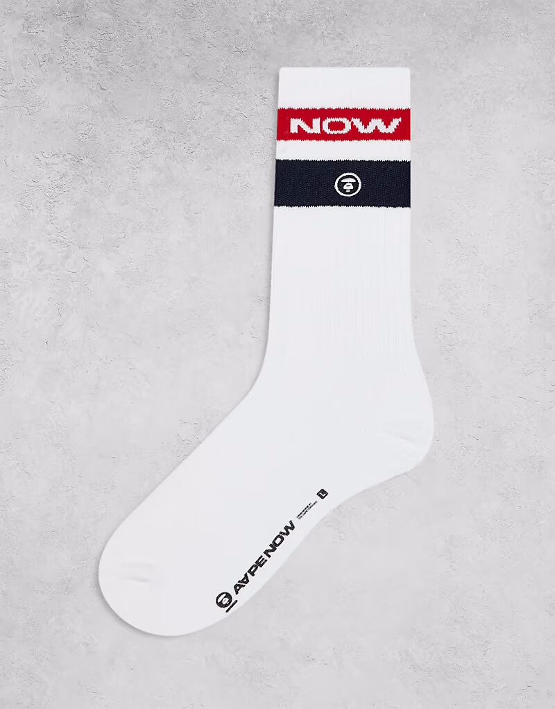 Носки с полосками и логотипом Aape by A Bathing Ape белого цвета AAPE BY A BATHING APE
Носки с полосками и логотипом Aape by A Bathing Ape белого цвета AAPE BY A BATHING APE