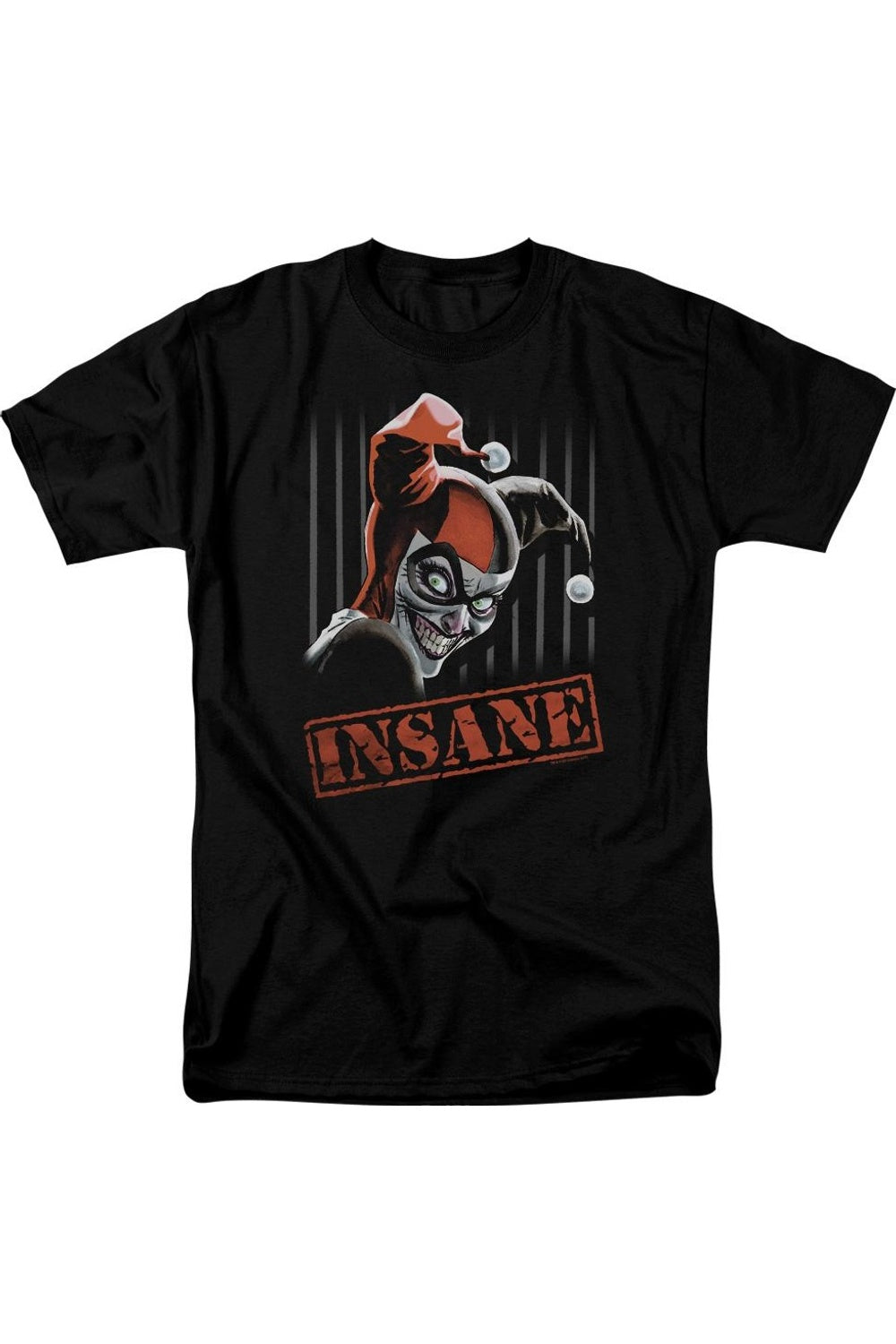 Футболка с коротким рукавом Batman Insane для взрослых Gildan, черный 
Футболка с коротким рукавом Batman Insane для взрослых Gildan, черный