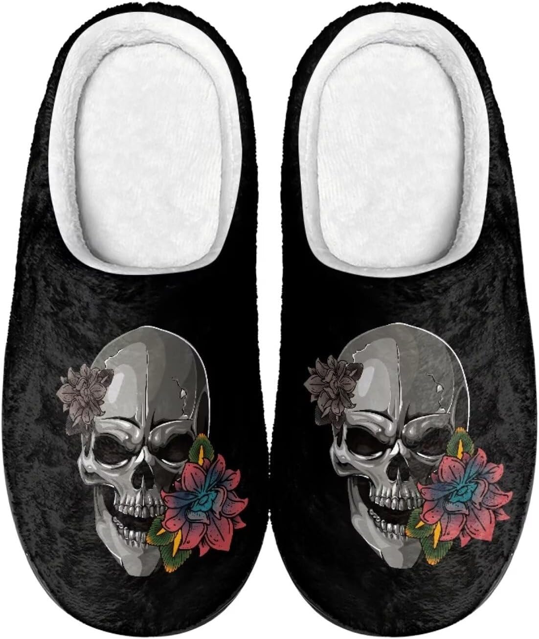 Мужские зимние пушистые плюшевые тапочки Qoiuvncy с черепом, мягкие теплые домашние тапочки с хлопковой подошвой, противоскользящие, Skull Lotus
Мужские зимние пушистые плюшевые тапочки Qoiuvncy с черепом, мягкие теплые домашние тапочки с хлопковой подошвой, противоскользящие, Skull Lotus